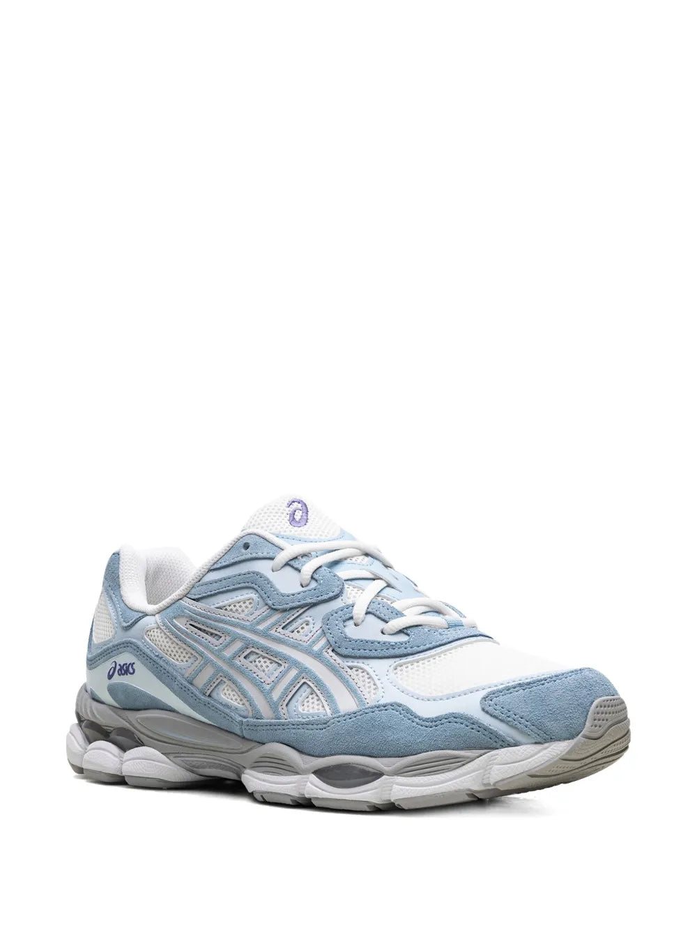 Asics Gel-NYC Arctic Sky - basket bleu pale et blanche vue de face