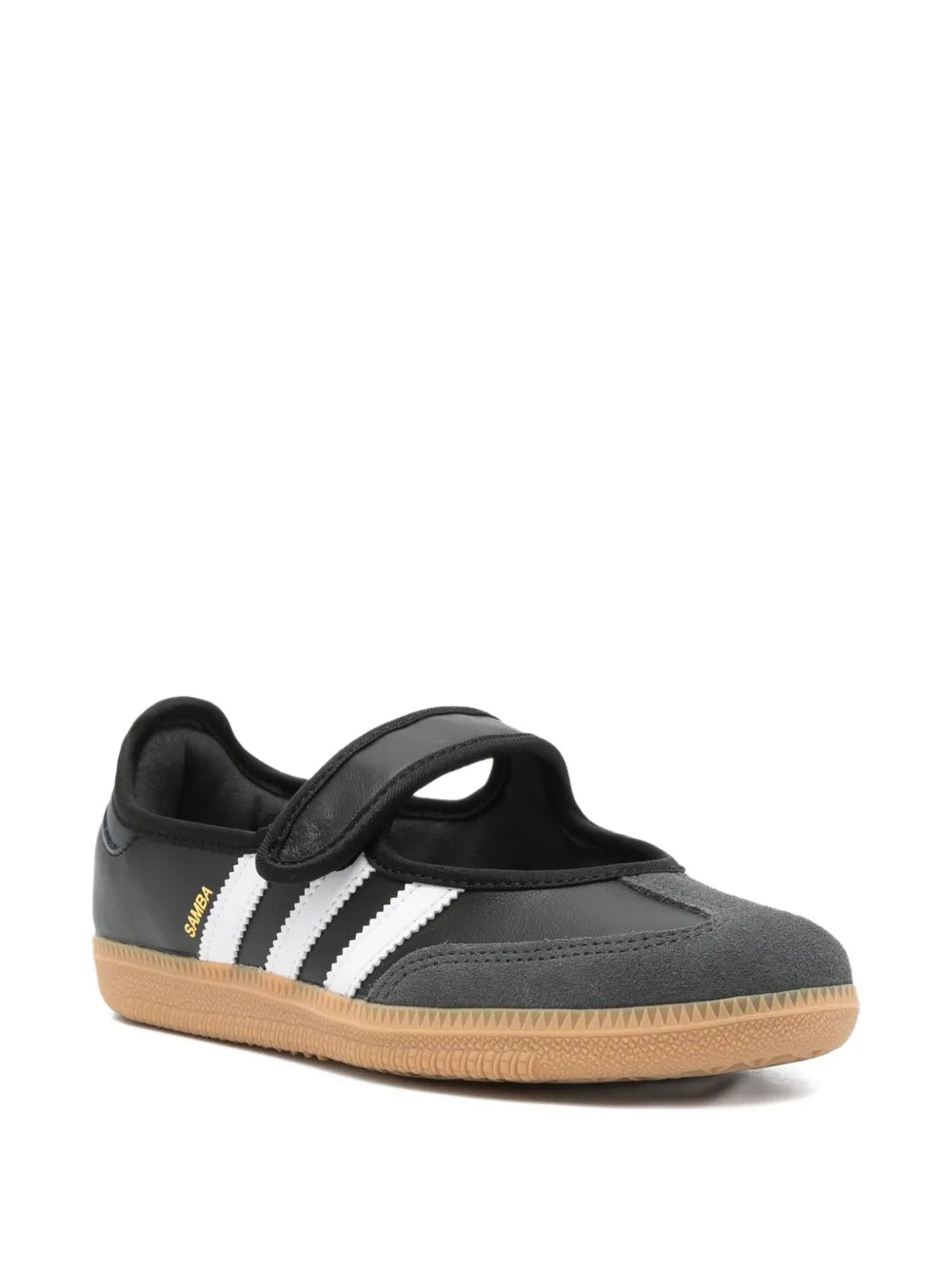 Adidas Samba Jane Noir - basket cuir noire vue de face